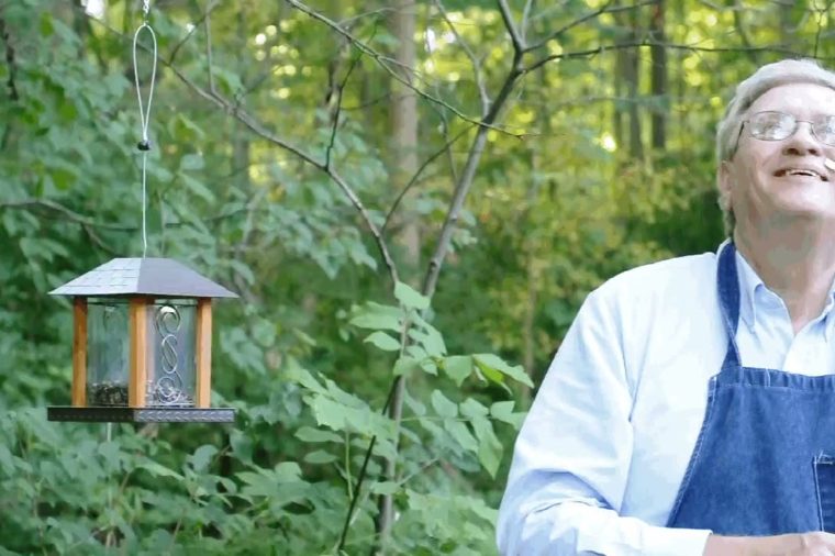 A still from Accidental Occurrence — a man in the woods.